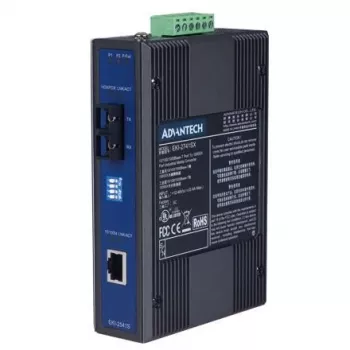 Konwerter mediów ADVANTECH EKI-2541S-AE — Ethernet 10/100 Mbps na światłowód jednomodowy, 1 port światłowodowy