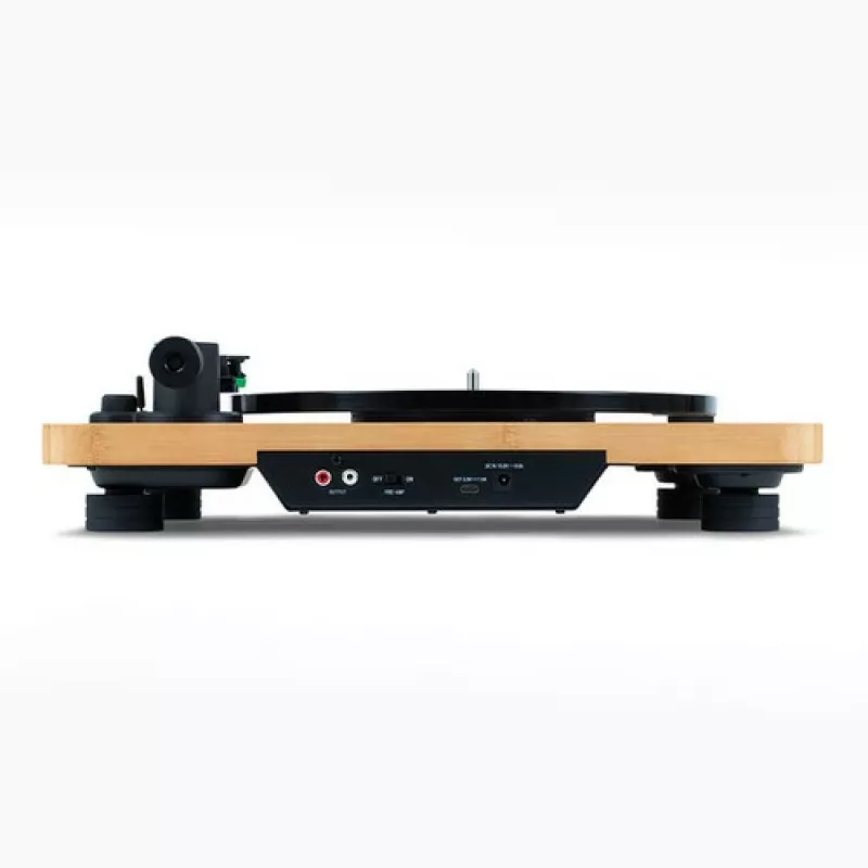 Gramofon audio The House Of Marley EM-JT010-SB z napędem paskowym Czarny, Drewno