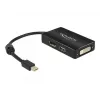 Kabel DeLOCK 0,16m mini DisplayPort na DisplayPort, HDMI, DVI