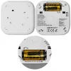 Czujnik dymu z baterią Tuya WiFi LED