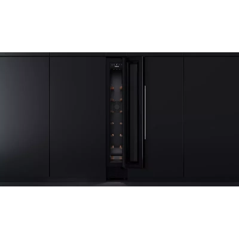 Teka RVU 10008 GBK Termoelektryczna chłodziarka do wina do zabudowy Czarna 8 butelek