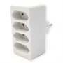 Listwa zasilająca Bachmann 921.273 – 4× gniazda Euro, biały PVC