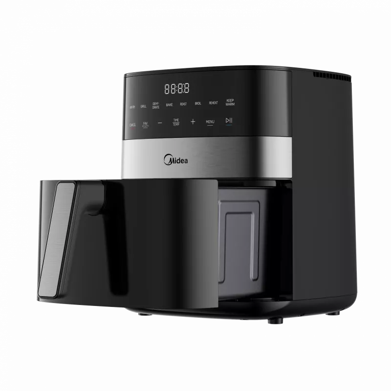 Frytkownica powietrzna Midea | MF-CN65E | Moc 1700 W | Pojemność 6,5 L | Czarny