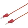 VOLTCRAFT Przewód pomiarowy [Wtyk 4 mm - Wtyk 4 mm] 1,5 m Czerwony MSB-300 (MSB-300-1.5-czerwony)