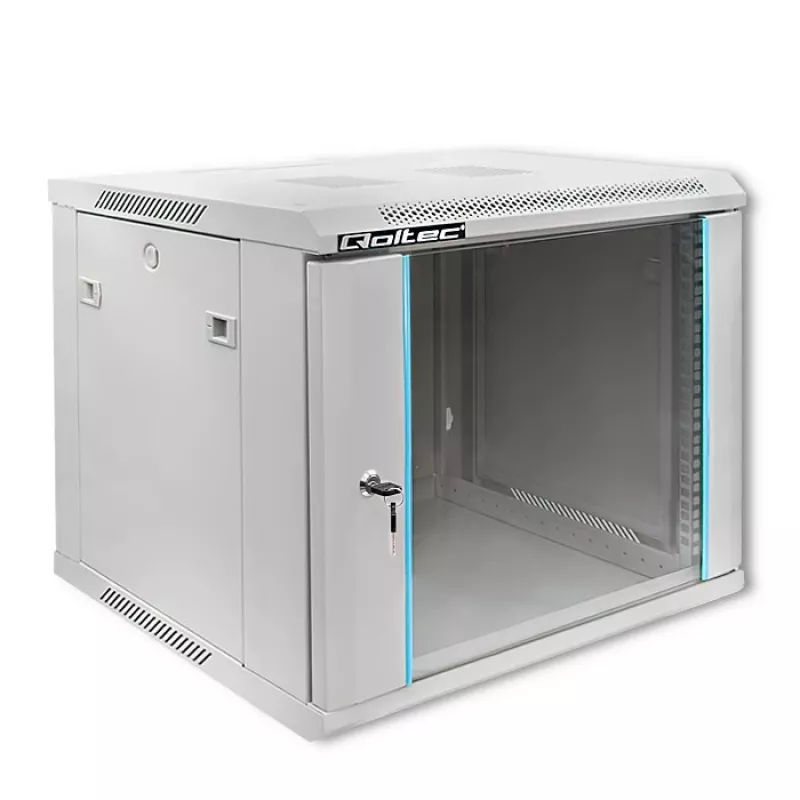 Szafa rackowa QOLTEC 19 inch 9U 600x500x600 obudowa serwerowa do montażu na ścianie lub podłodze