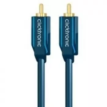 Kabel audio (wtyk RCA/wtyk RCA), 50 Ohm - 1,0 m kabel koncentryczny RCA dla dynamicznego dźwięku - Kabel audio (wtyk RCA/wtyk RCA), 75 Ohm