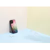 Etui ochronne iKins do Apple iPhone 12 / 12 Pro — wzór wodny kwiat, czarny