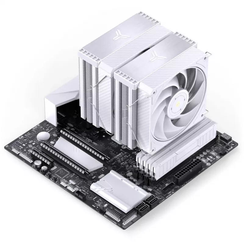 Jonsbo HX6280 chłodzenie CPU, PWM, RGB - 130mm, białe