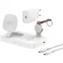 Ładowarka do urządzeń mobilnych 4smarts 540994 Wewnętrzna DC USB bezprzewodowe szybkie ładowanie wejście 12 V wyjście 5 V port USB-C Ochrona przed przepięciem i zwarciem Biały