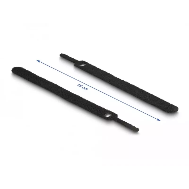 Opaska zaciskowa na rzep DeLOCK 19010 150x12mm czarna 10 sztuk