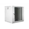 DWUCZĘŚCIOWA SZAFKA RACK DO MONTAŻU NA ŚCIANIE 19 inch 12U 600X600 SZARA LANBERG (PŁASKI PAKIET)