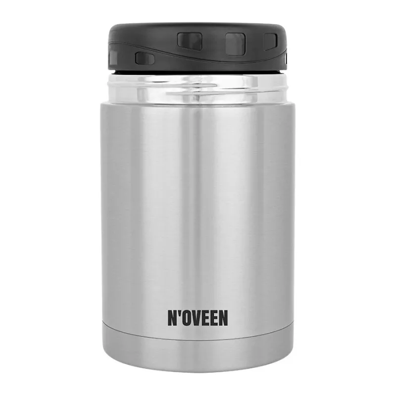N'OVEEN TB951 termos obiadowy, 800 ml, srebrny