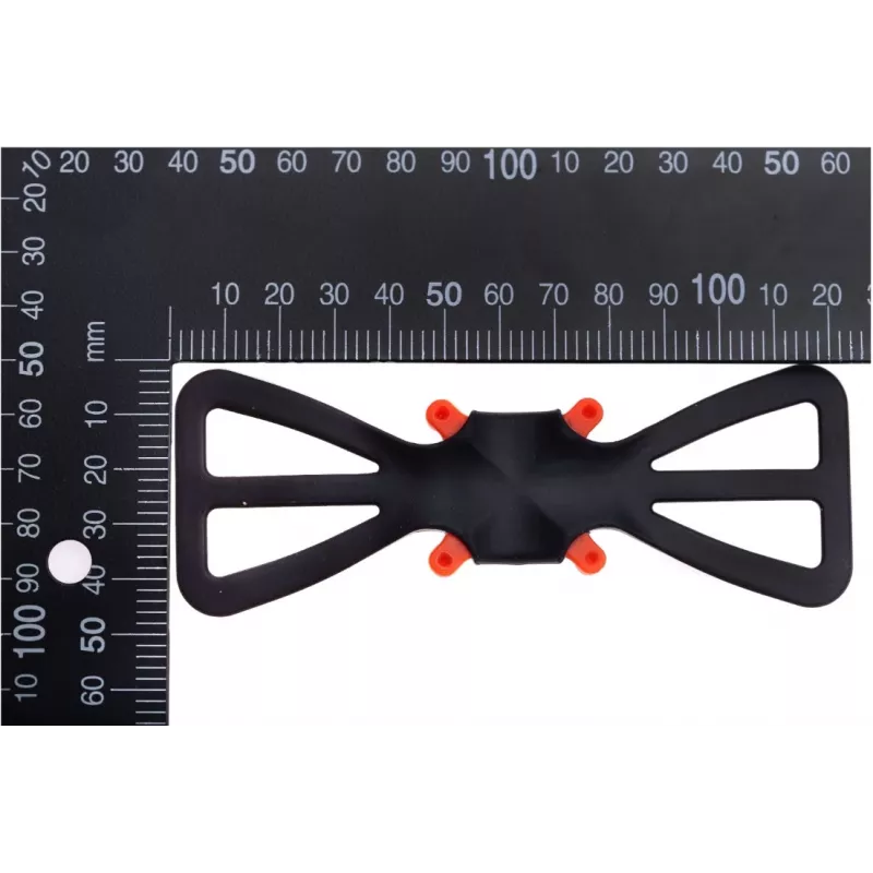 Regulowany uchwyt na telefon deeper ITGAM0003 — uchwyt na wędkę, silikonowy, do telefonów 3,5–5 cali, 280 mm, czarny