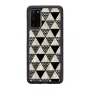 Etui ochronne iKins do Samsung Galaxy S20 — tekstura piramidy, czarne