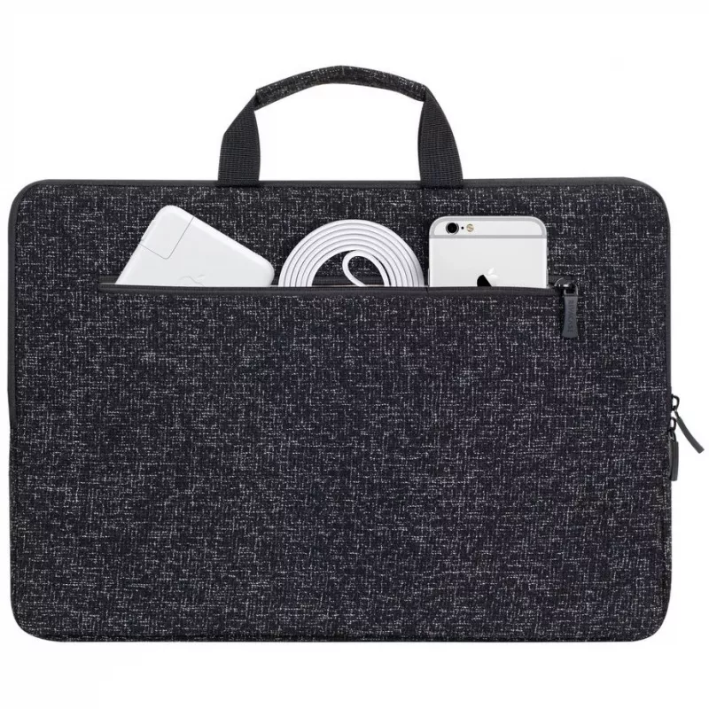 Pokrowiec Rivacase 7915 39,6 cm (15,6 cala) Czarny Biały
