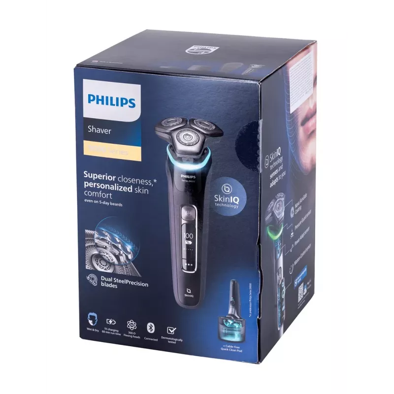 Golarka męska Philips SHAVER Series 9000 S9976/55, golarka rotacyjna, trymer, czarna