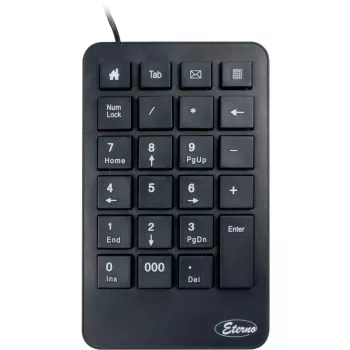 Klawiatura numeryczna Inter-Tech KB-120, uniwersalna, USB, czarna