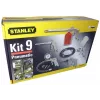 Zestaw narzędzi pneumatycznych STANLEY 9045718STN, 9-elementowy, narzędzia metalowe, wąż spiralny 5 m, maks. 20 bar