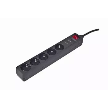 Listwa przeciwprzepięciowa EnerGenie SPG5-C-15, czarna, 5 gniazd AC, 250 V, 4.5 m