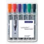 Marker Staedtler 356 WP6 6 szt. Czarny Niebieski Zielony Pomarańczowy Czerwony Fioletowy