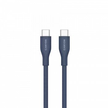 Kabel CANYON CC60SC10 C-C 60W 1m Silikonowy Ciemnoniebieski