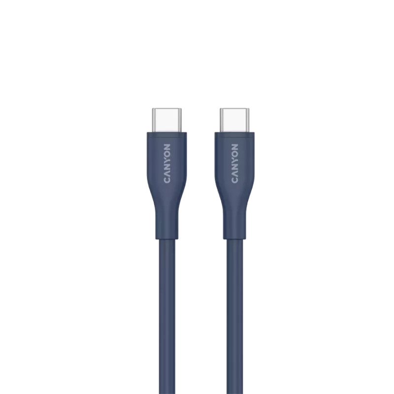 Kabel CANYON CC60SC10 C-C 60W 1m Silikonowy Ciemnoniebieski