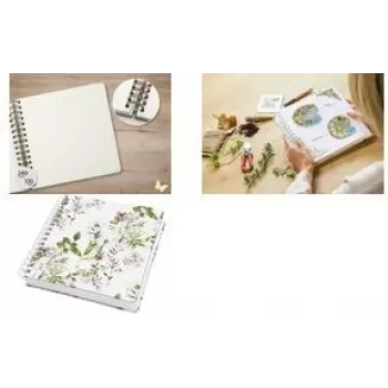 Spiral Notebook sigel Fairytale Garden Blank A5 JQ101 — Puste strony, format A5