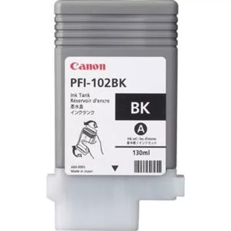 Wkład atramentowy Canon PFI-102BK czarny 130 ml do drukarek imagePROGRAF