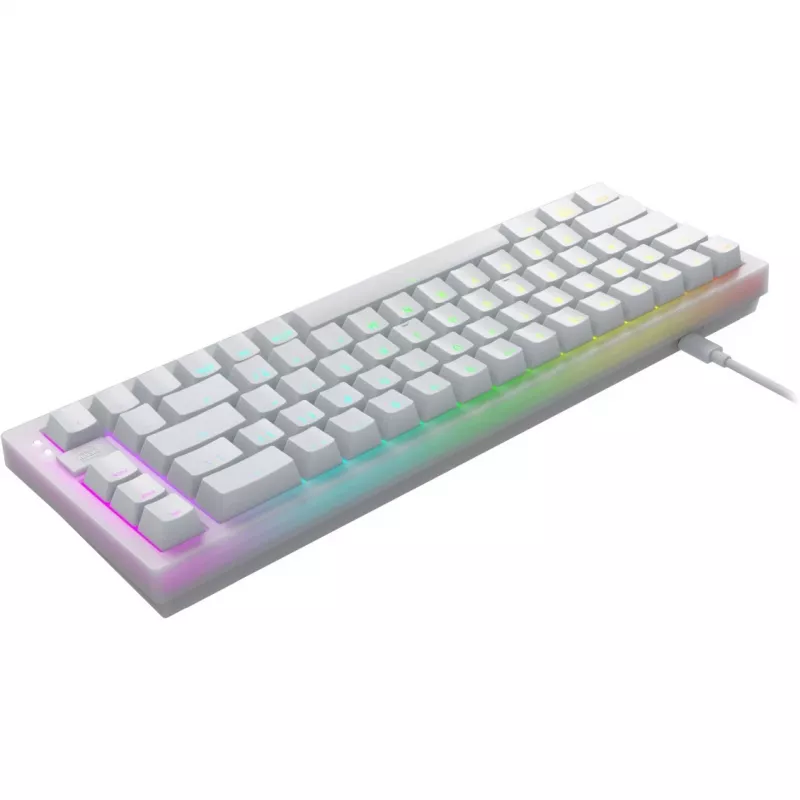 CHERRY K5V2 Kompaktowa klawiatura Gaming USB QWERTY Angielska Biała 67 klawiszy RGB LED