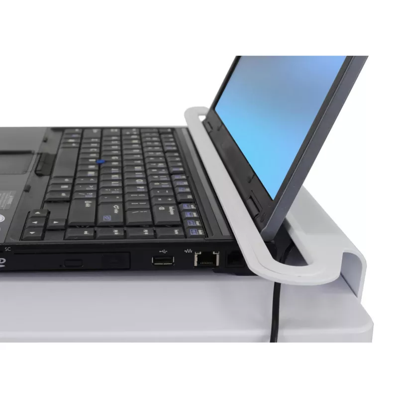Ergotron StyleView Wózek na laptopa, SV10 - Wózek na notebook - medyczny - Metal - Biały, Aluminium - Rozmiar ekranu: do 43,2 cm (do 43,20 cm (17)) (SV10-1100-0)