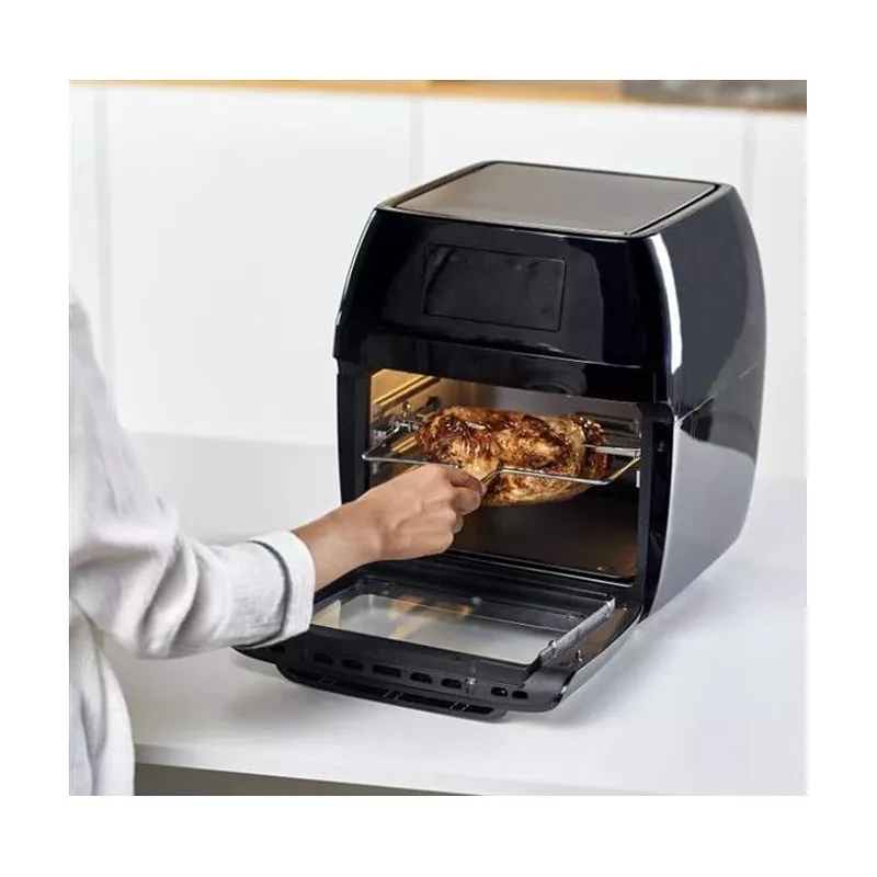 Frytkownica beztłuszczowa Black & Decker BXAFO1200E — 12 L, 1700 W, sterowanie dotykowe, 40–200°C, rożen, pieczenie i smażenie