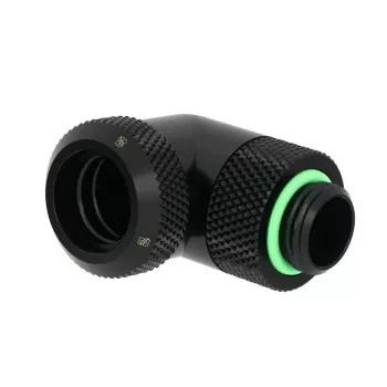Adapter Barrow Multi-Link TWT90KND-K14 b, kąt 90°, G1/4 AG na twardą rurkę 14 mm AD, obrotowy, czarny
