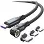 Kabel USB-C 4smarts GravityCord 240W 1.8 m – ładowanie USB-C do USB-C o wysokiej mocy i przesył danych
