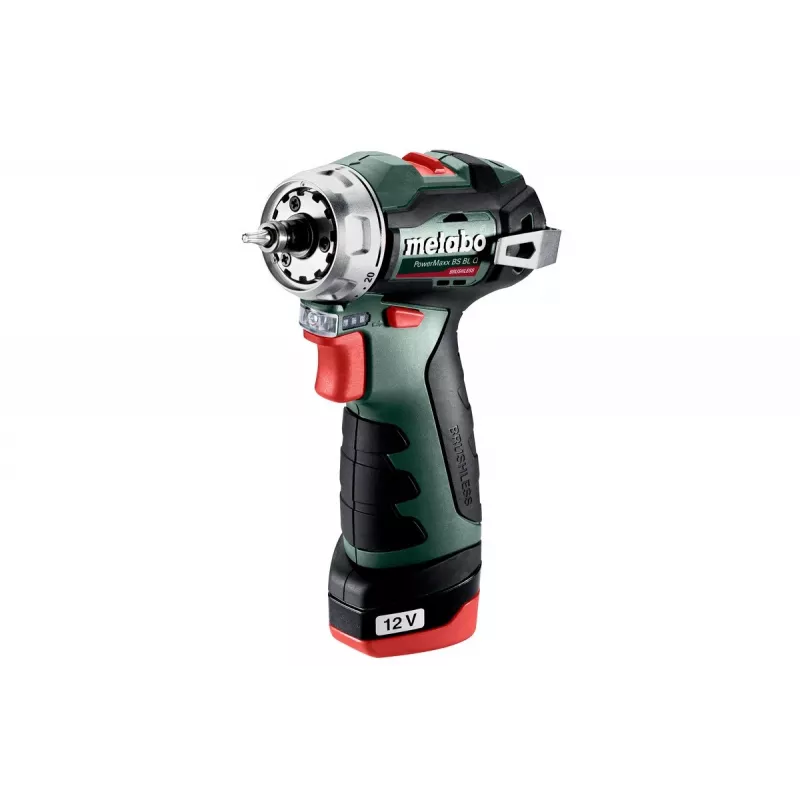 Wiertarka pistoletowa Metabo PowerMaxx BS BL Q, 12 V, 2 Ah, 1500 obr./min, 900 g