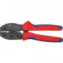 Narzędzie do zaciskania Knipex PreciForce model 975236 SB — izolowane uchwyty w kolorze czarnym, niebieskim i czerwonym