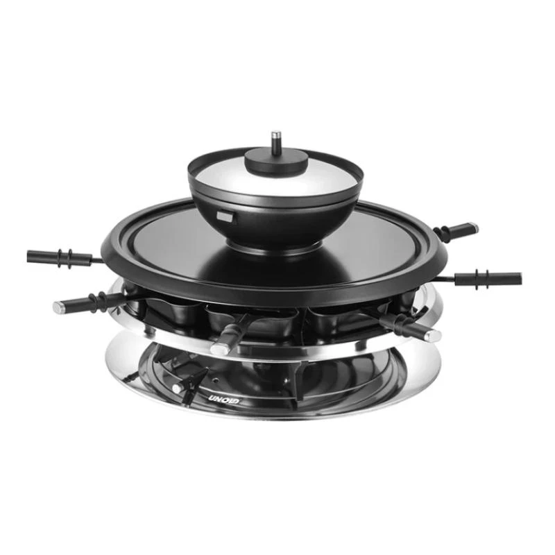 Grill raclette Unold 48726 na 8 osób 1300 W Czarny, Stal nierdzewna