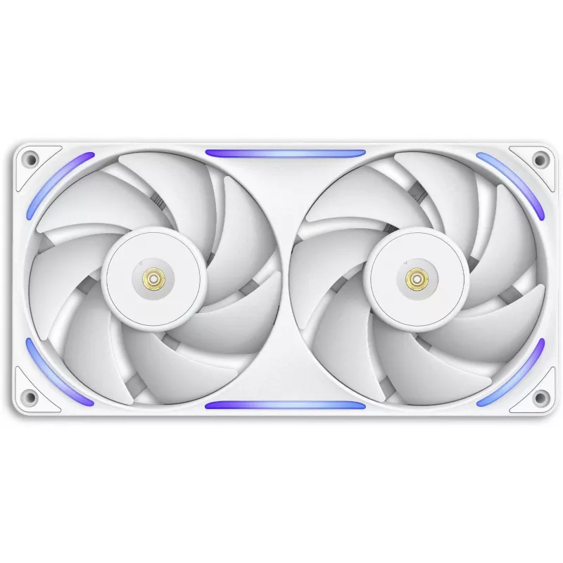 NZXT F280X RGB 140mm ARGB wentylatory do obudowy - biały, zestaw 2 szt.