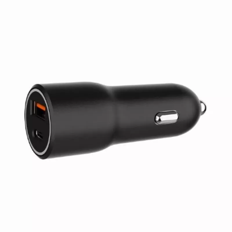 Ładowarka samochodowa do urządzeń mobilnych Gembird TA-UC-AC2PDQC38-CAR-01, USB-C, 38 W, 12–24 V, czarna
