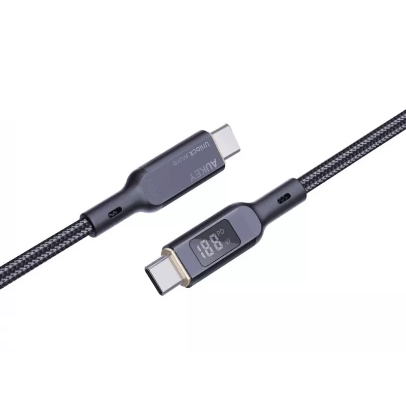 Kabel USB AUKEY CB-MCC102 1,8 m USB C Czarny 480 Gbit/s