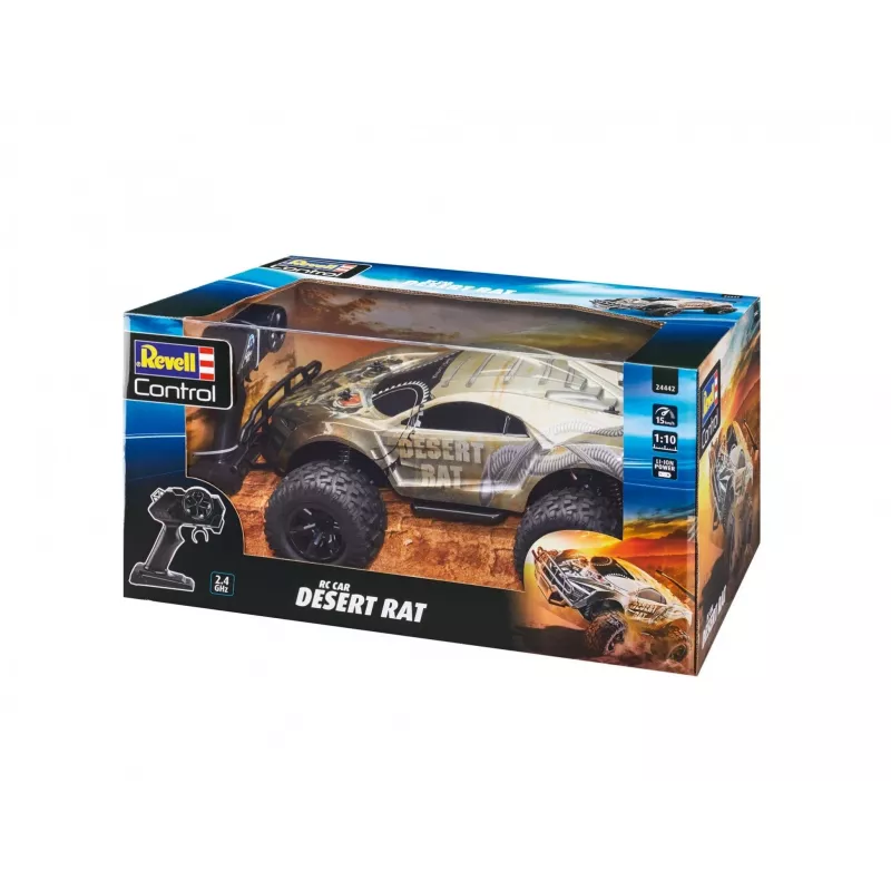 Samochód RC REVELL Desert Rat (model 24442) — szaro-czarny pojazd terenowy sterowany radiowo