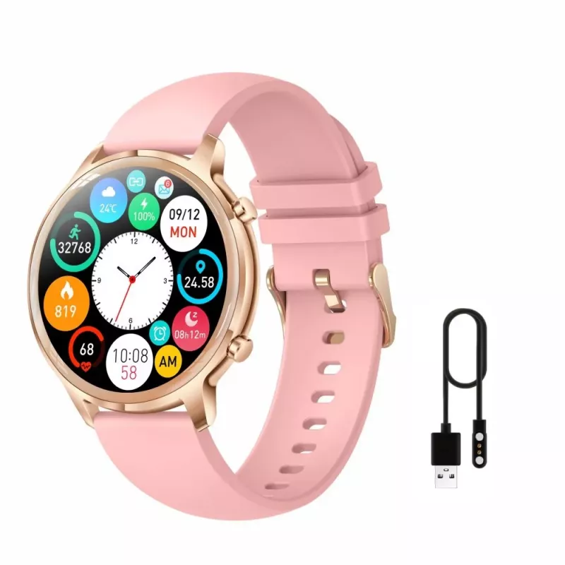Smartwatch Manta Kelly 3.35 cm Różowy