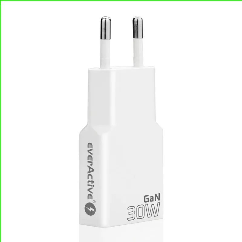 Zasilacz sieciowy everActive SC-385Q Super cienki QC 4 Fast Charging — Szybka ładowarka USB, kompaktowa konstrukcja