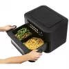 ProfiCook PC-FR 1313 H podwójna frytkownica beztłuszczowa, 10 L, 2400 W, czarno-stalowa nierdzewna