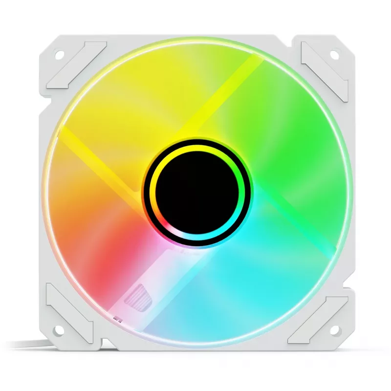 SHARKOON SHARK Mirror RGB PWM 120mm Biały