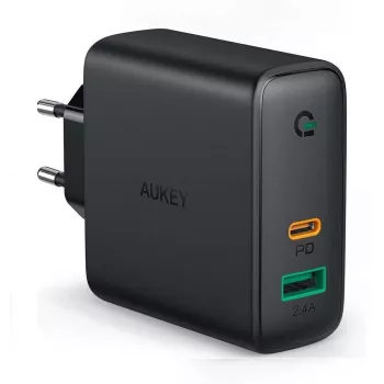 ścienny Charger 2xUSB Moc Delivery (1xUSB A+1xUSB C) 5.4A 30W Dynamic Detect PA-D1