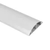 Aluminiowa listwa maskująca kable MACLEAN MC-814 S, srebrna — natynkowa osłona na kable
