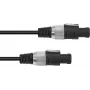 Kabel głośnikowy Omnitronic 2x1,5 mm², 10 m, czarny
