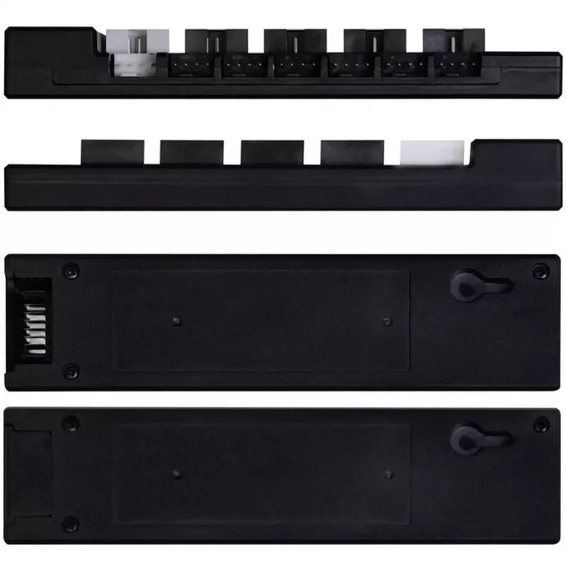 Koncentrator USB i PWM Lian Li EDGE HUB EG-HUB01B — 4× USB, 6× portów wentylatorów PWM