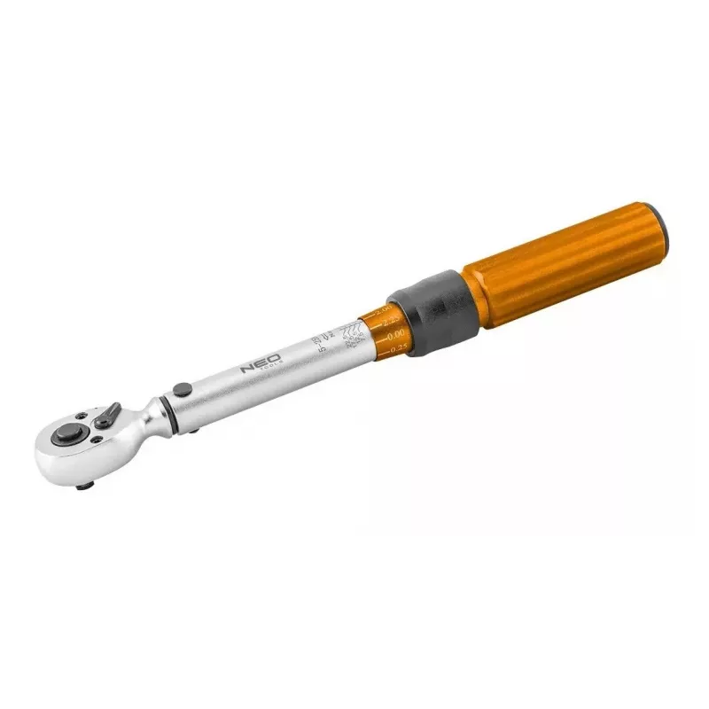Neo Tools klucz dynamometryczny 1/4 dwukierunkowy, 5-25 NM, zestaw 21 szt.