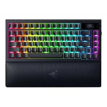 Mechaniczna klawiatura gamingowa Razer CzarnyWidow V4 Pro 75% bezprzewodowa, częstotliwość odpytywania 4000 Hz, przełączniki pomarańczowy Tactile